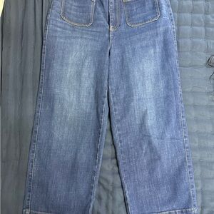 Talbots Blue Flare & Wide Leg Cropped Jeans